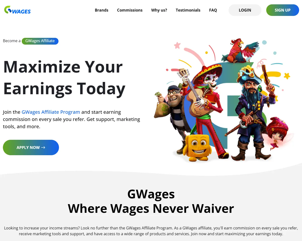Gambling Wages features