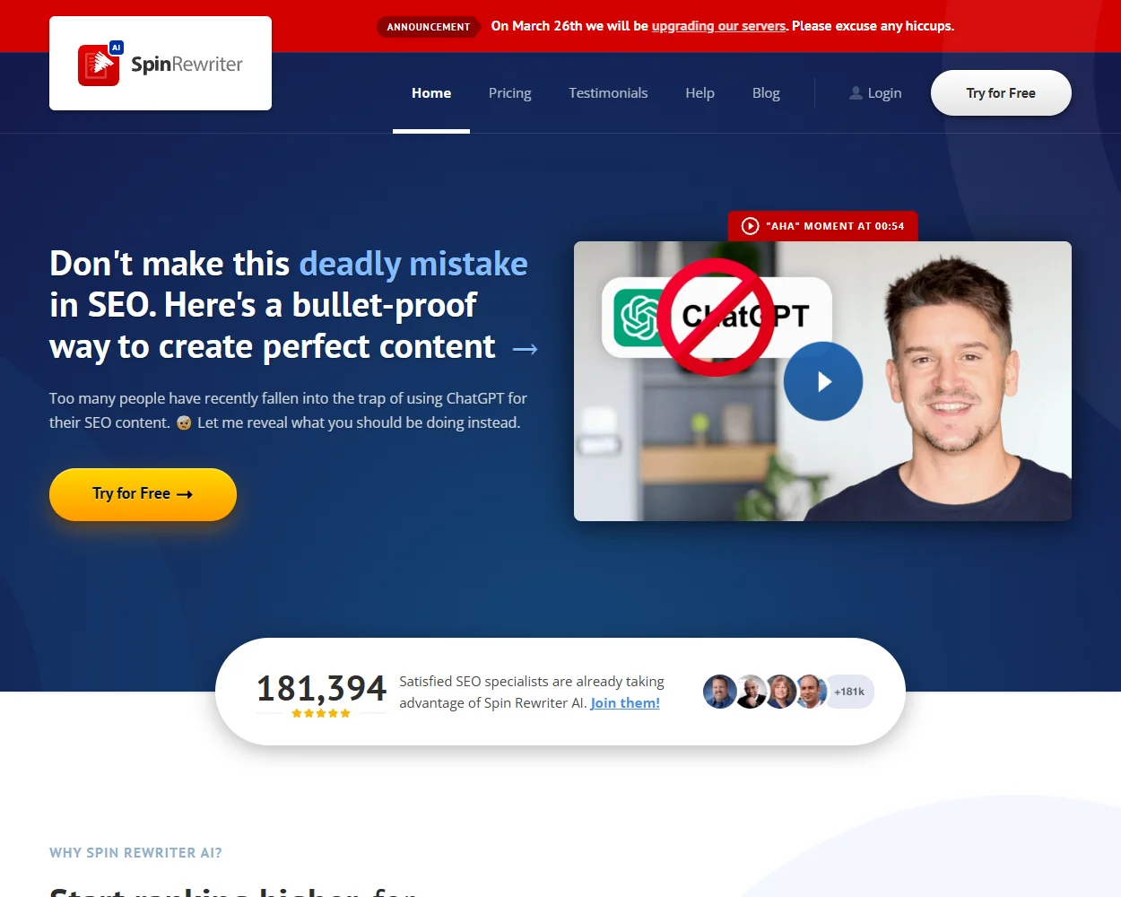 Spin Rewriter features