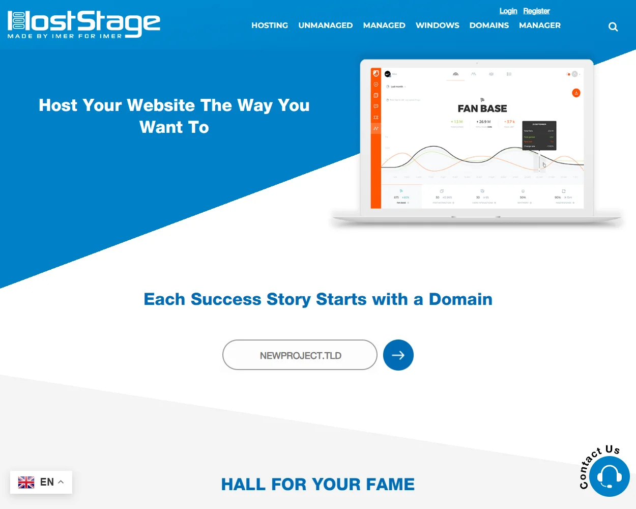 HostStage features