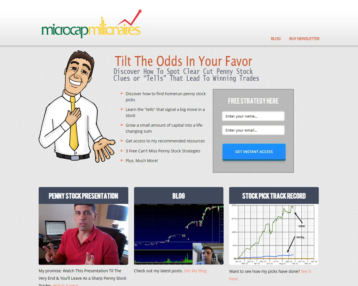 Microcap Millionaires features