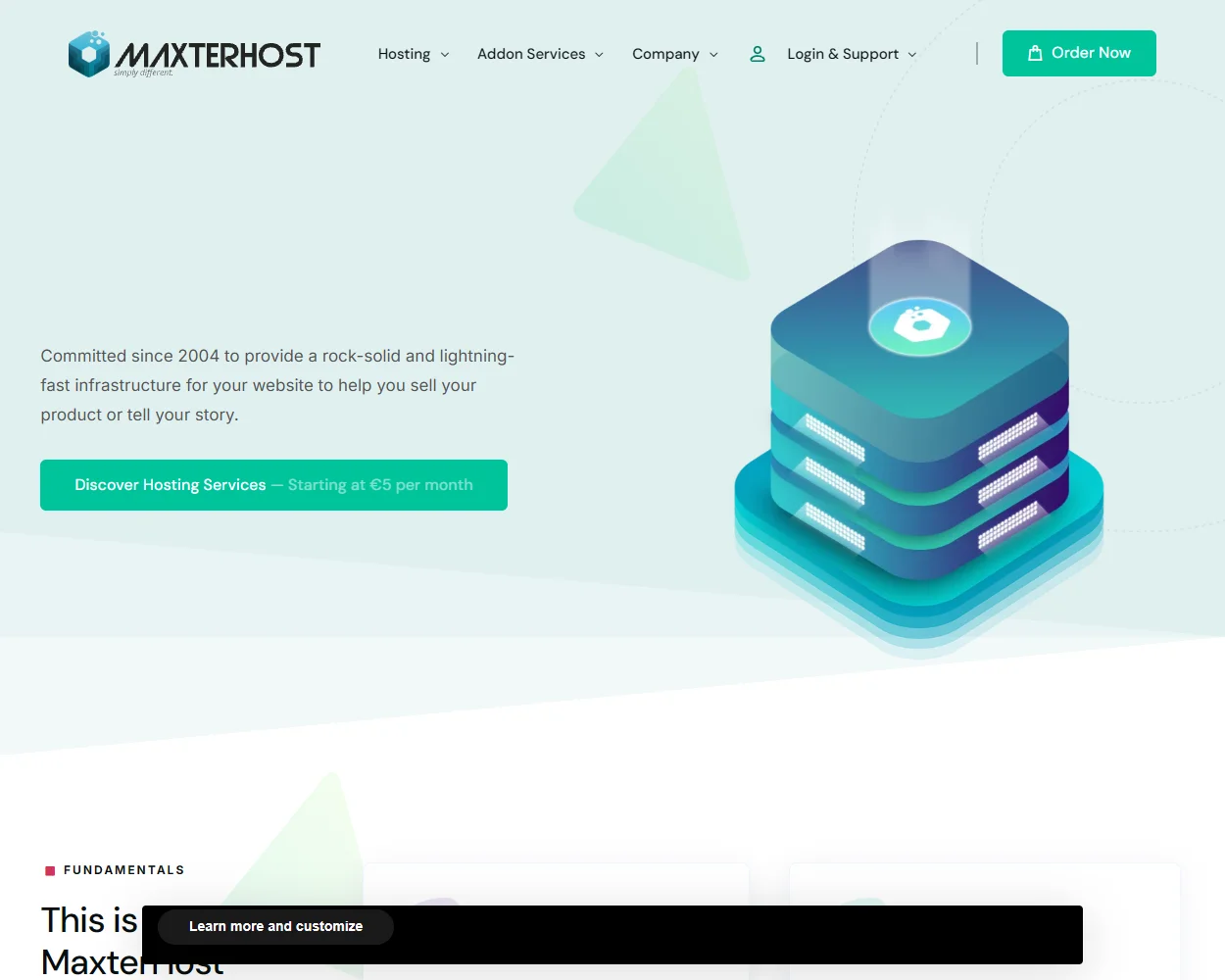 MaxterHost features