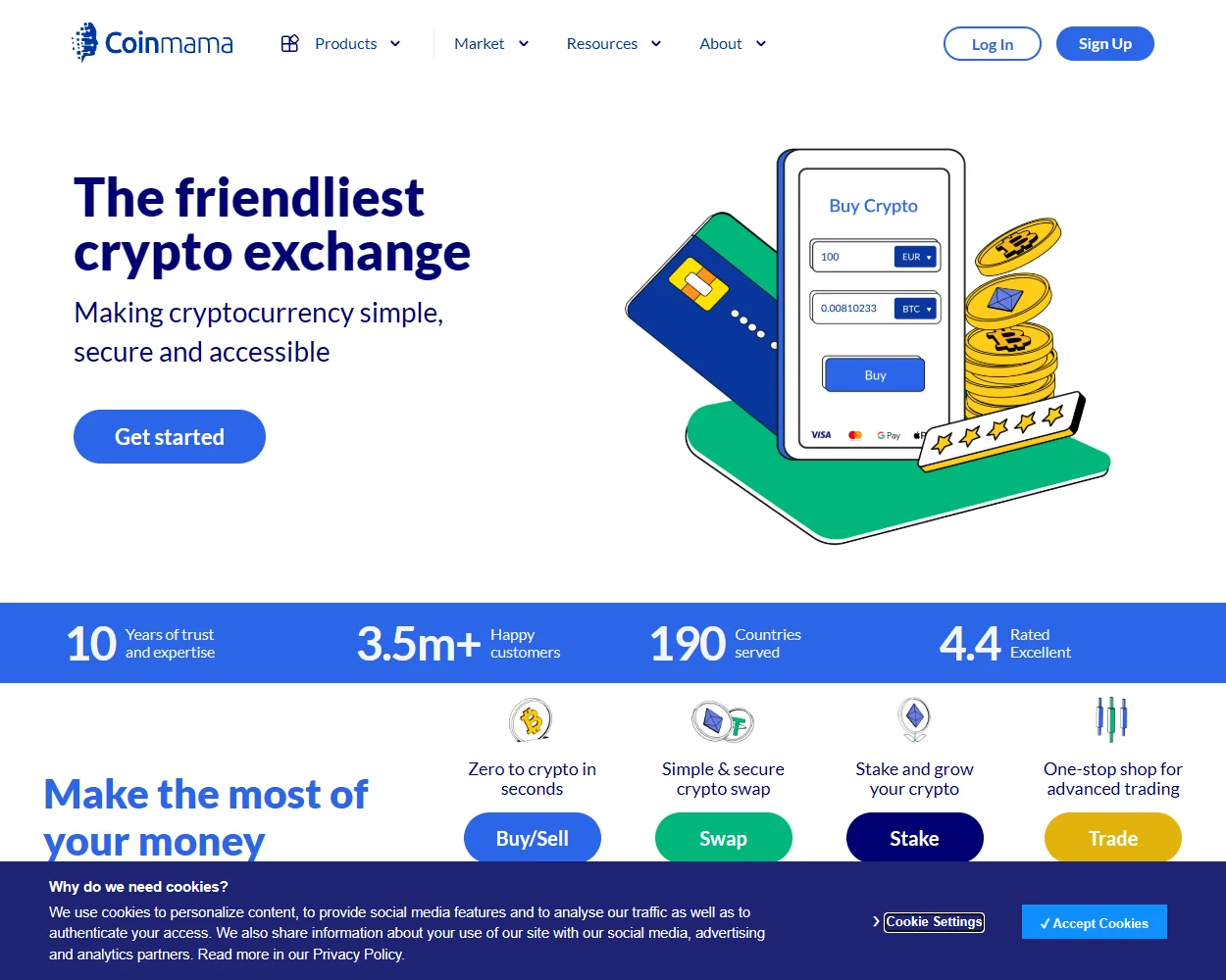 CoinMama features