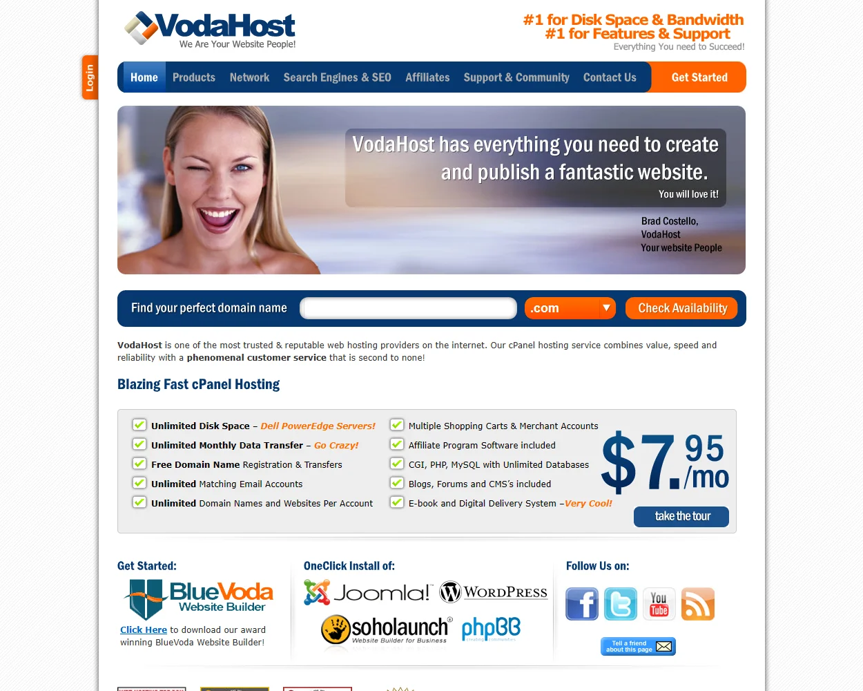VodaHost features