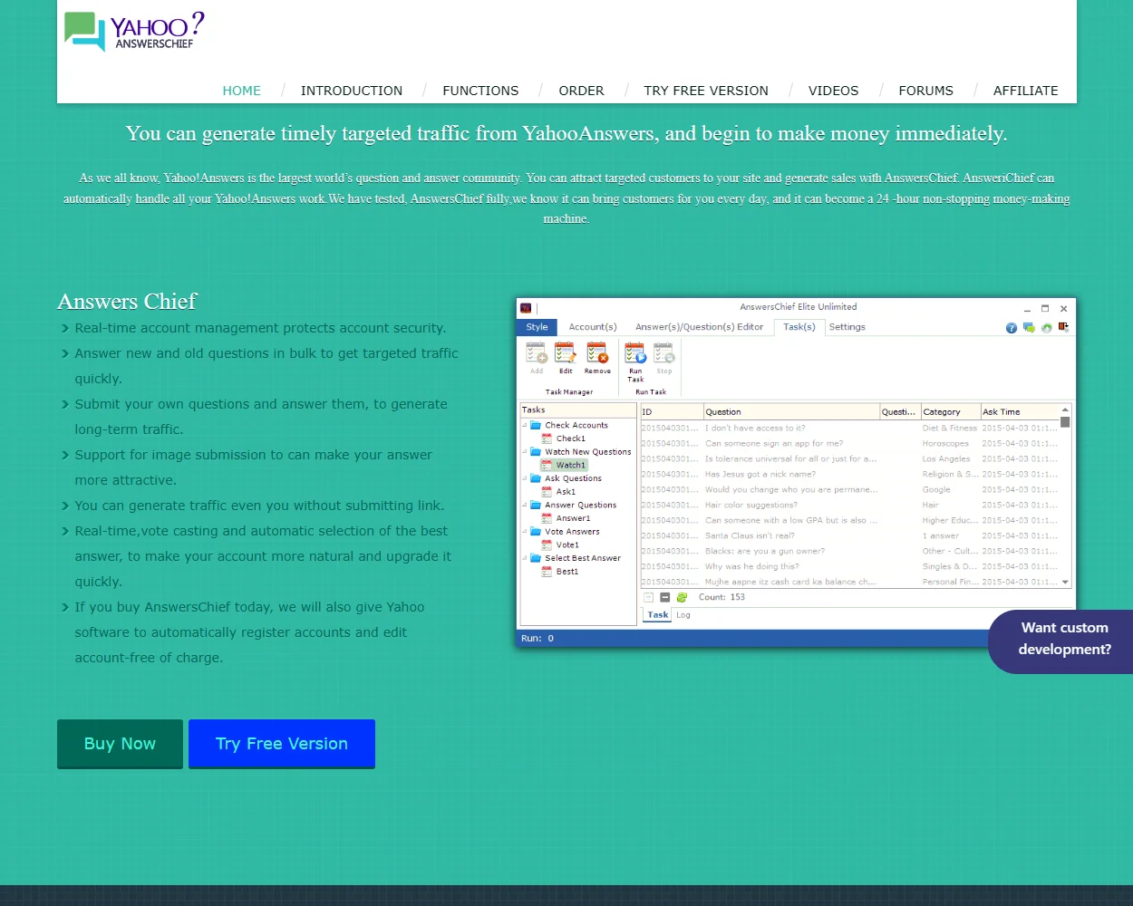 AnswersChief features