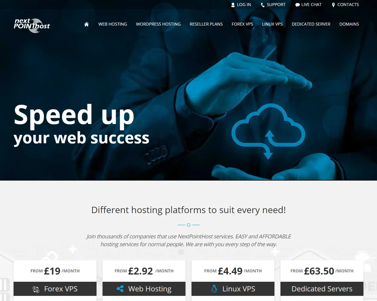 NextPointHost features