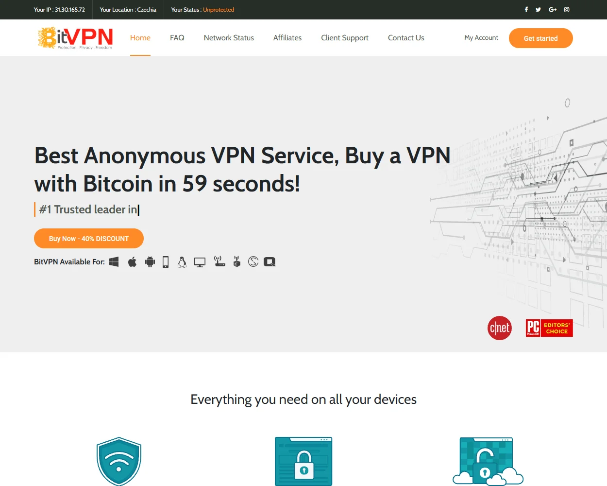 BitVPN features
