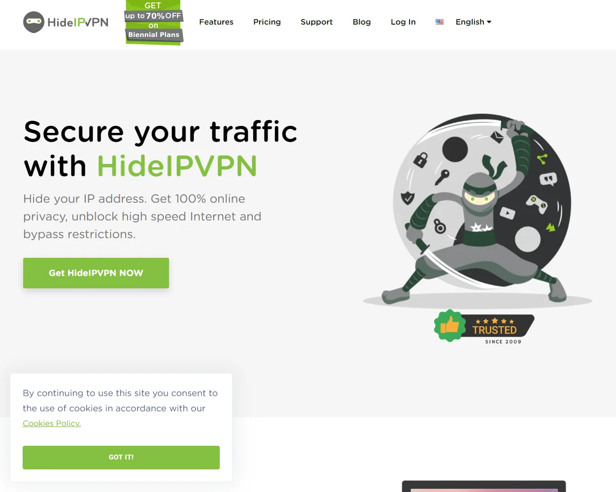 HideIPVPN features