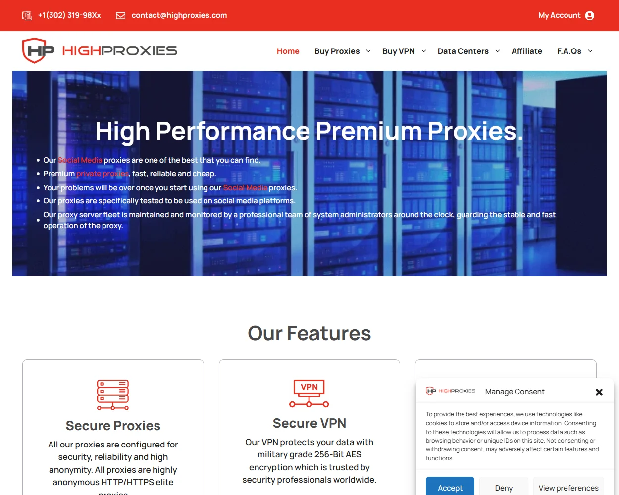HighProxies features