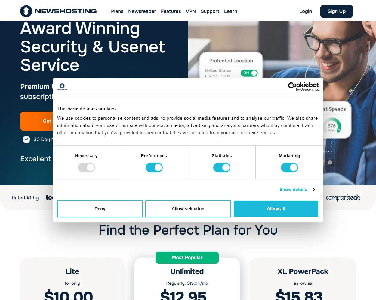 Newshosting features