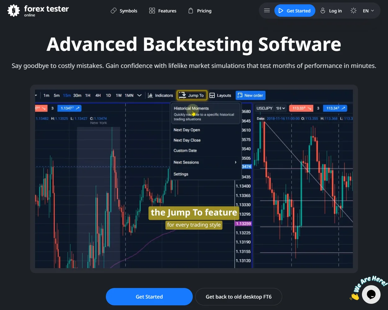 Forex Tester features
