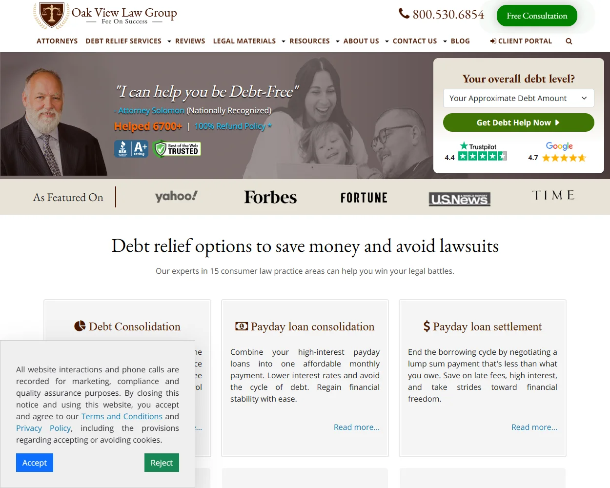 Oak View Law Group features