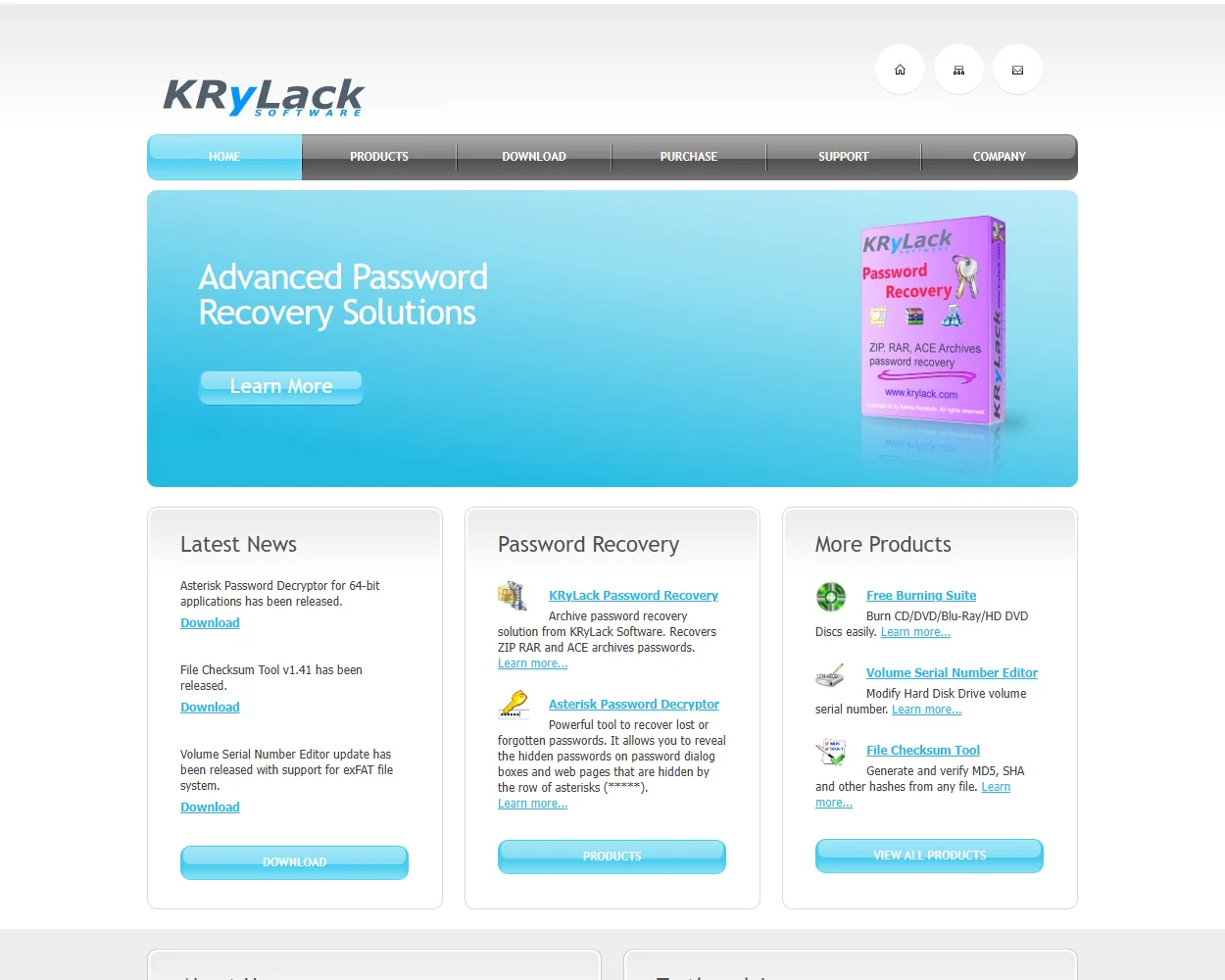 KRyLack ZIP Password Recovery features