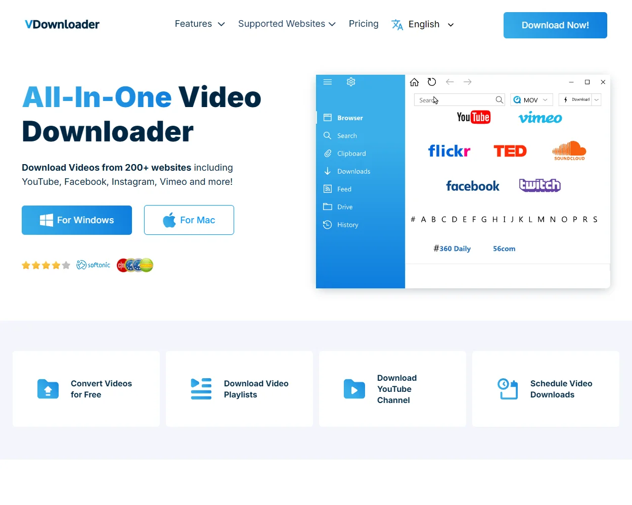 VDownloader features