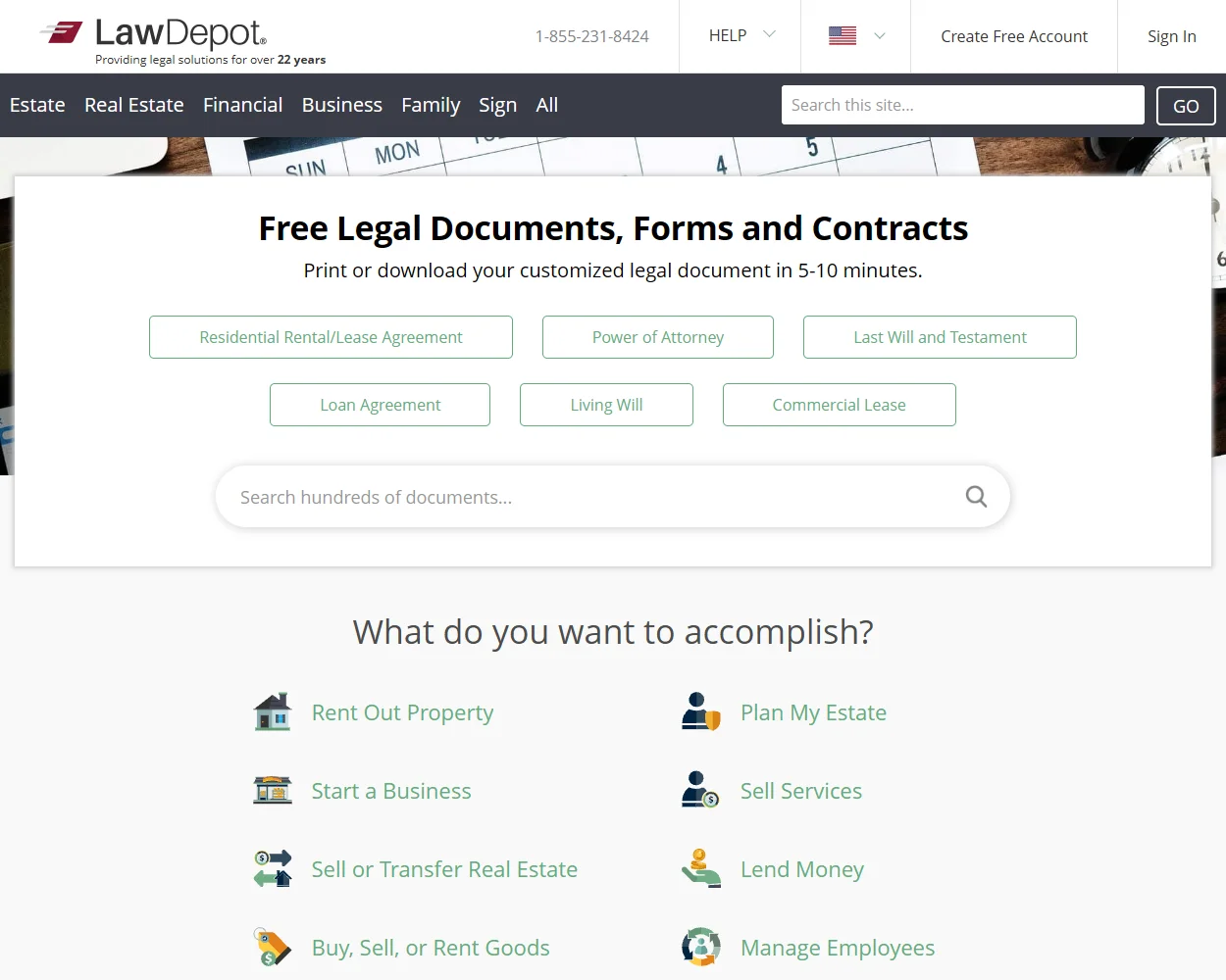 LaWDepot features