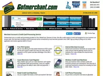 Gotmerchant.com features