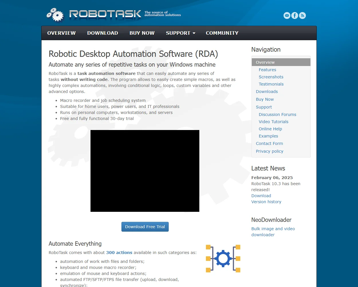 RoboTask features