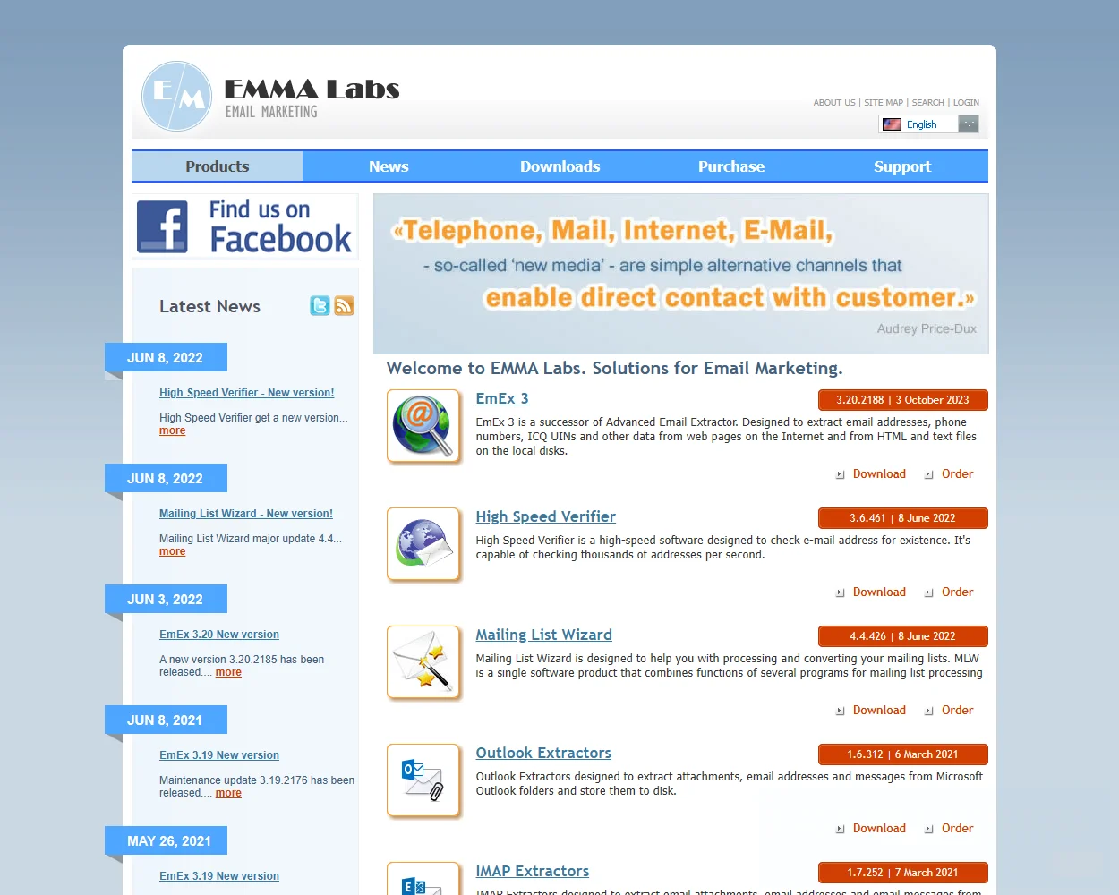 Mailing List Wizard features