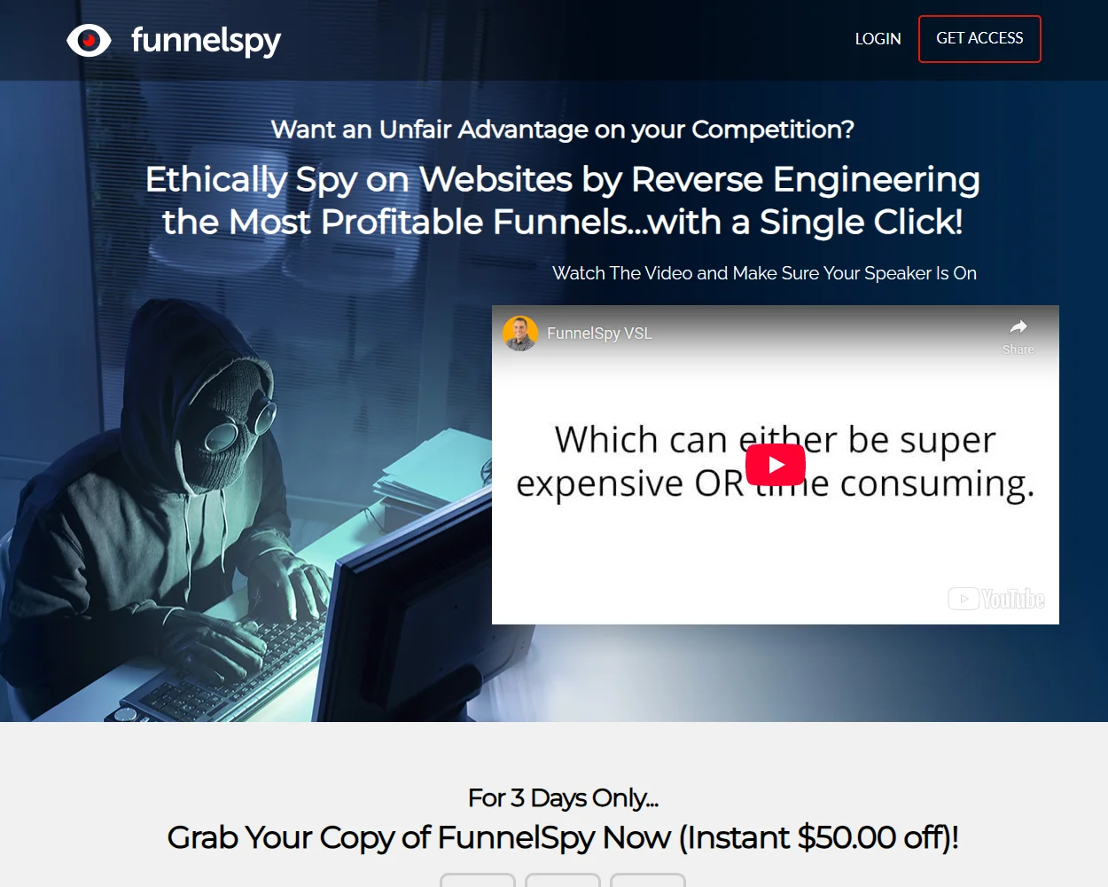 FunnelSpy features