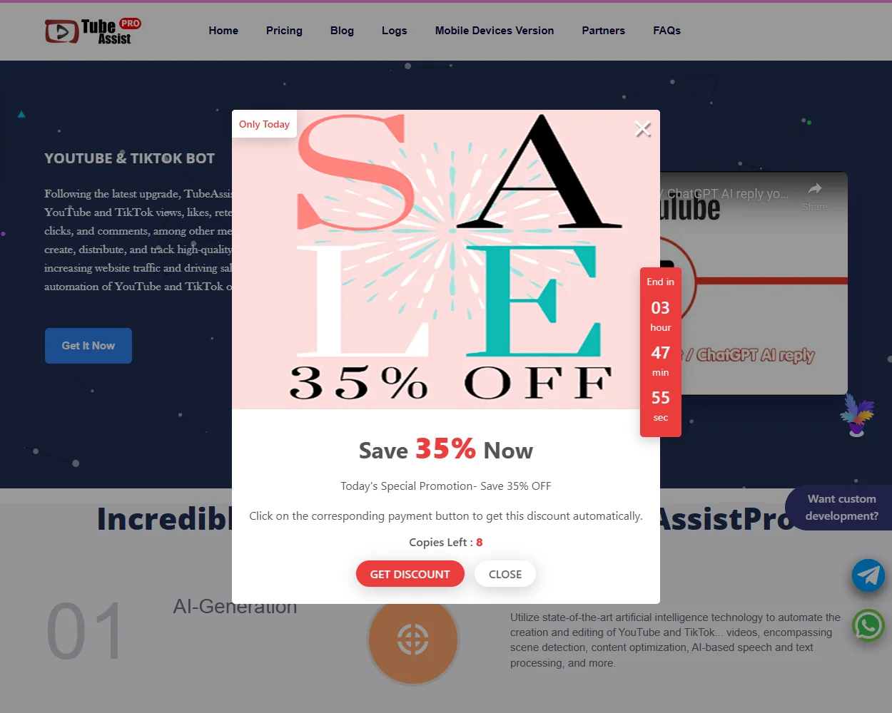 TubeAssistPro features