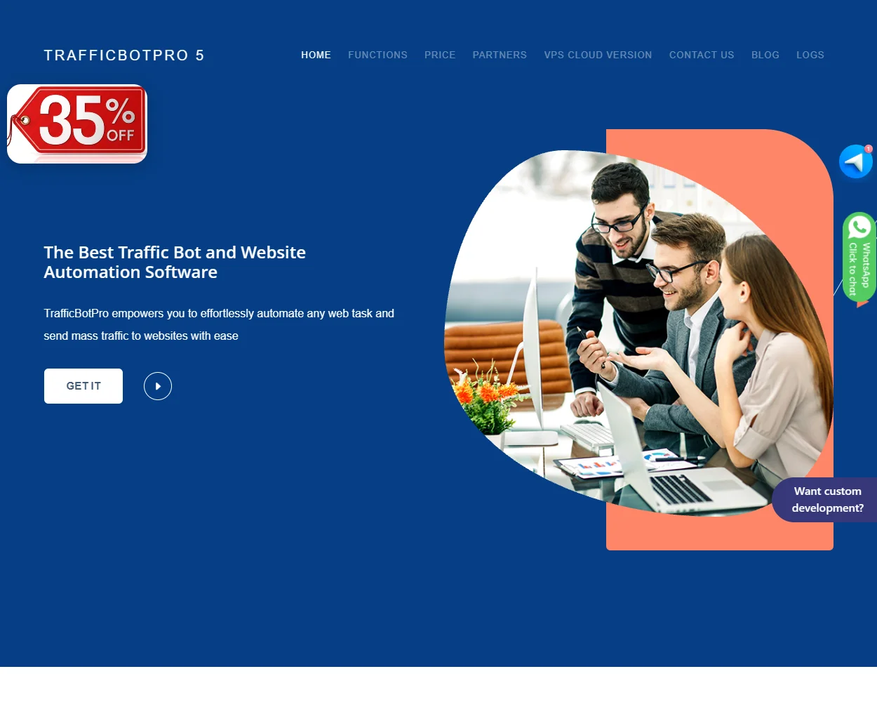 TrafficBotPro features
