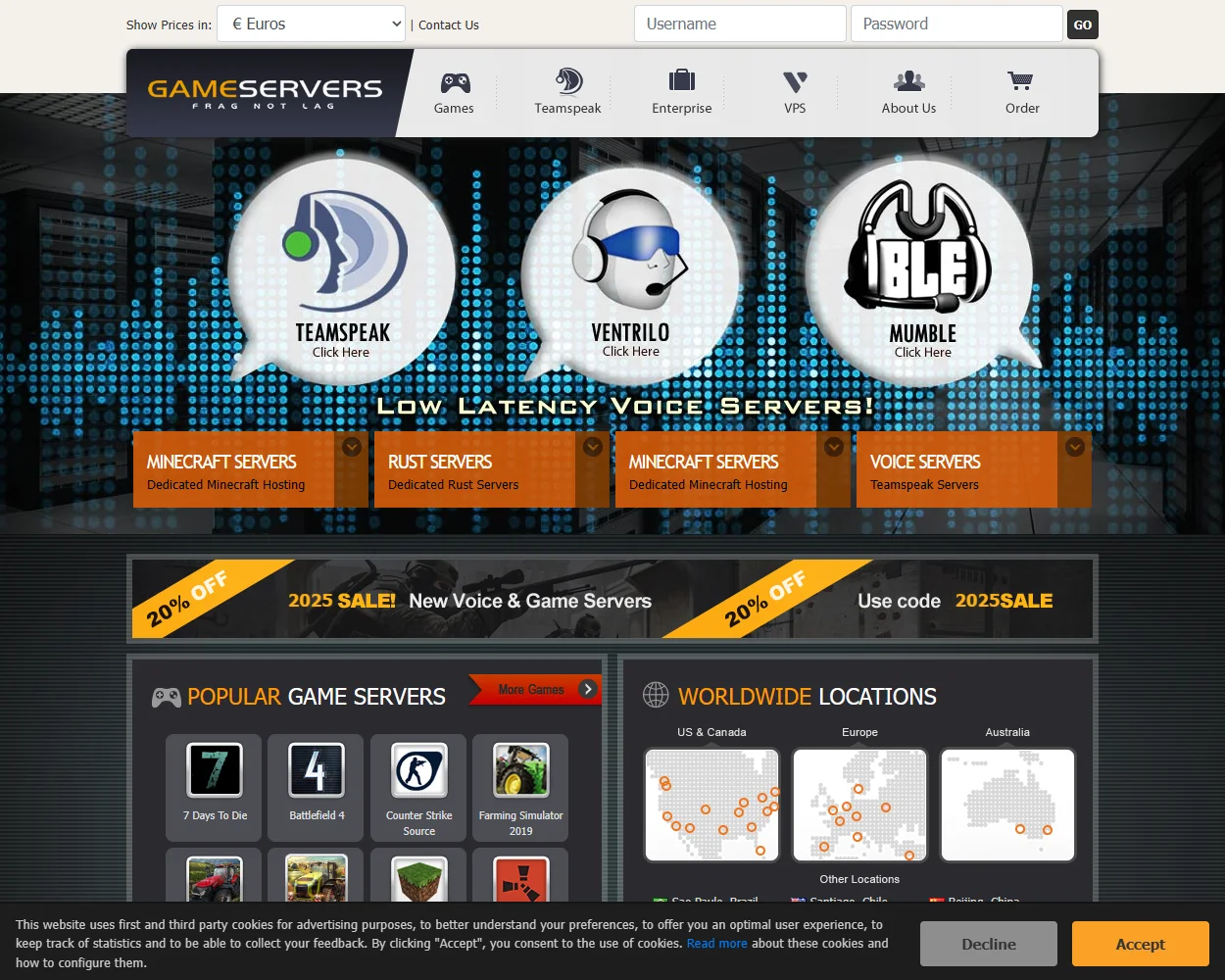 Gameservers.com features