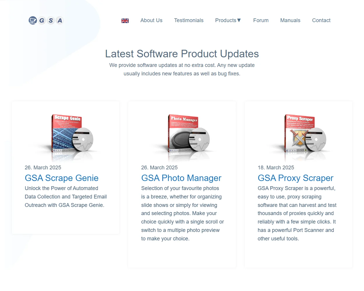 GSA Backup Manager features