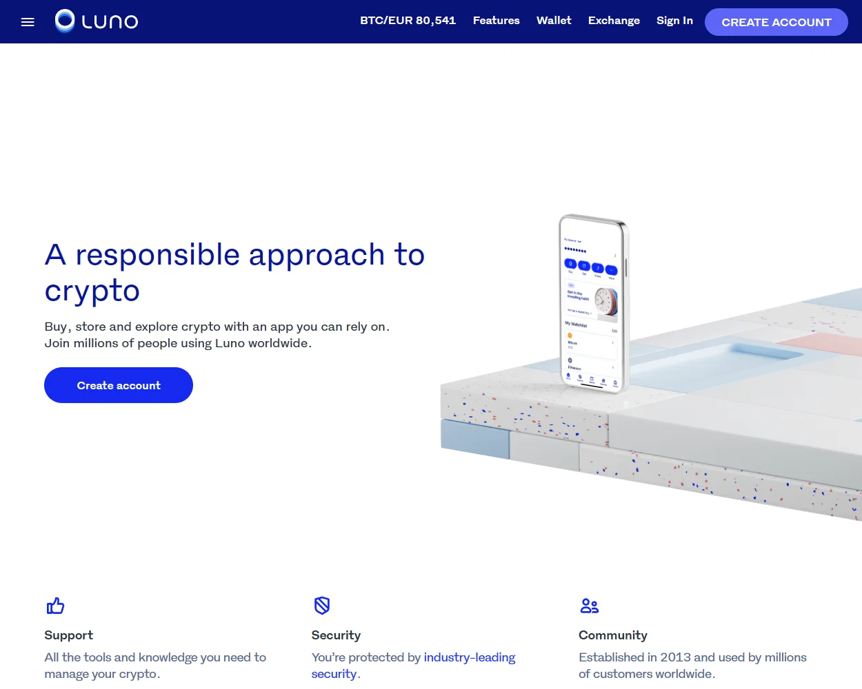 Luno features
