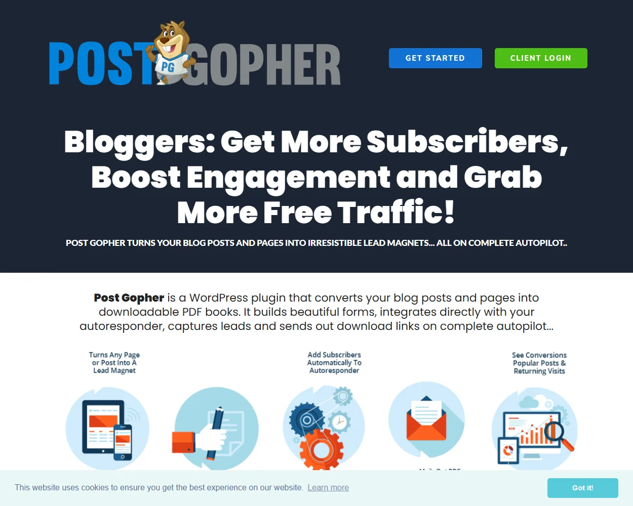 Post Gopher features