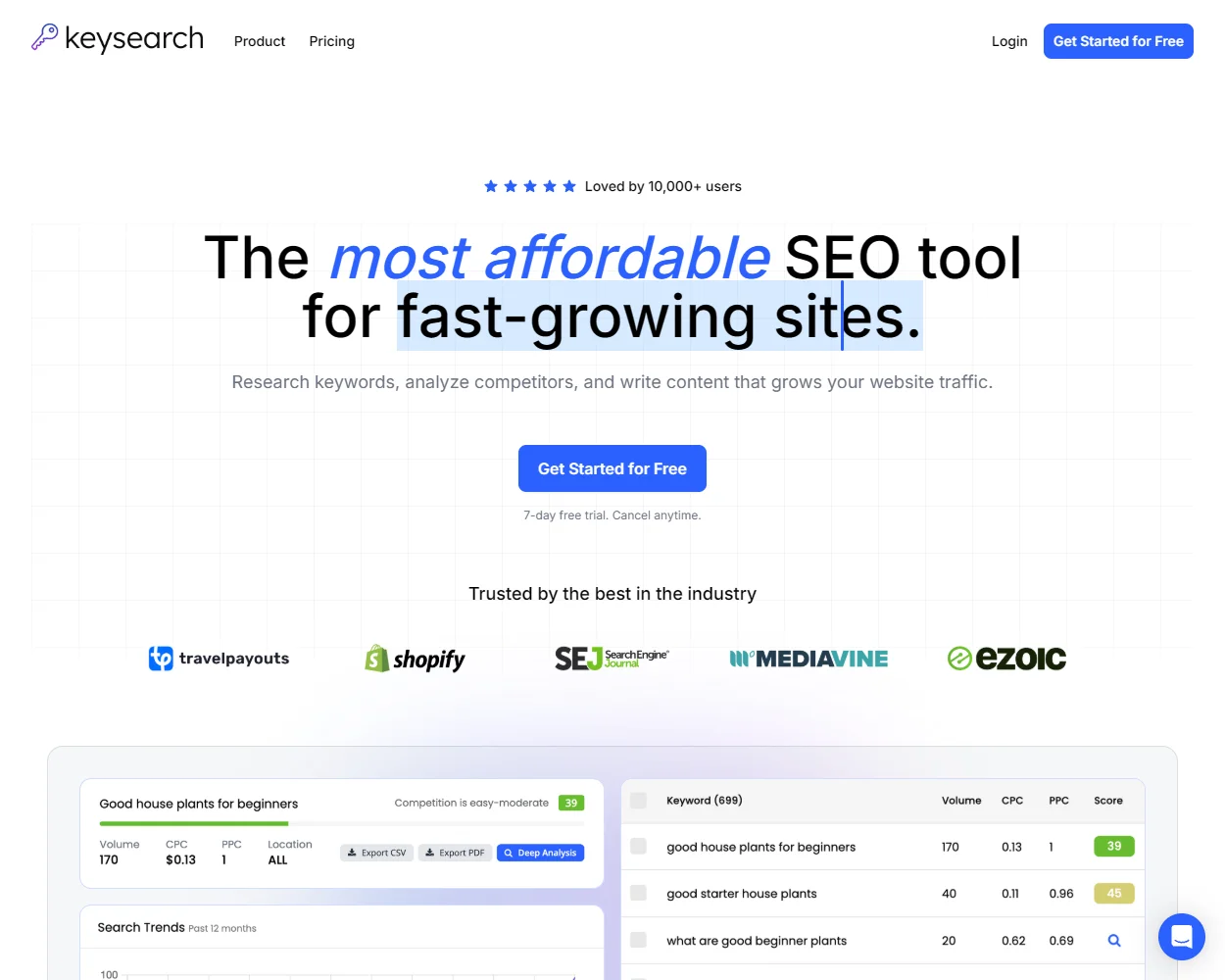 Keysearch Pro features
