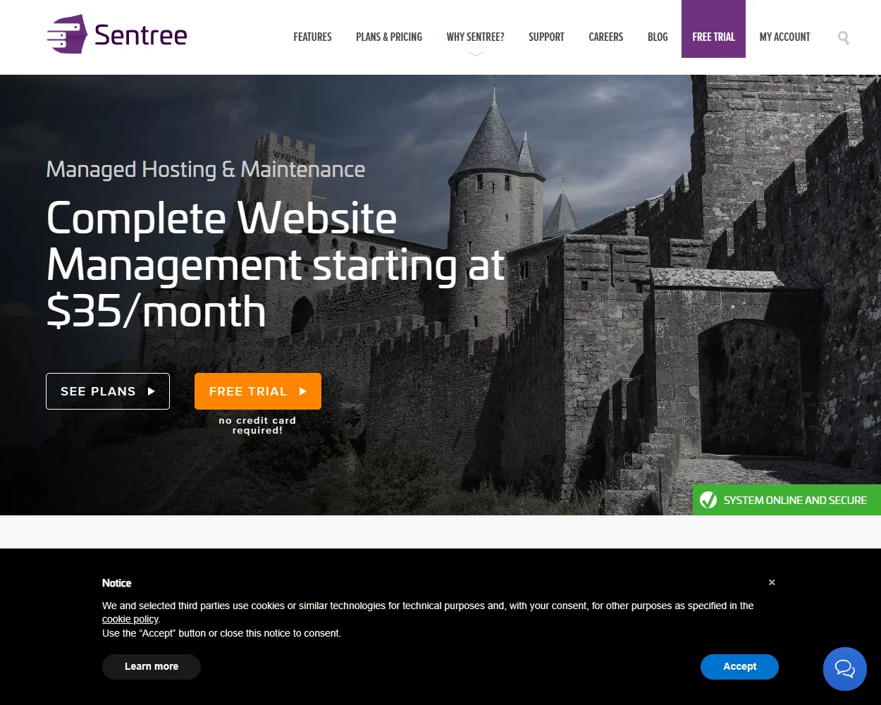 Sentree features
