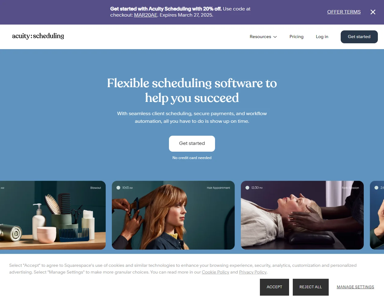 Acuity Scheduling features