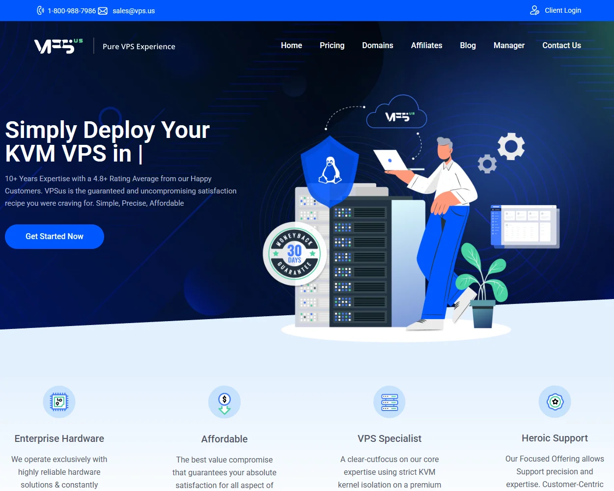 VPS.us features
