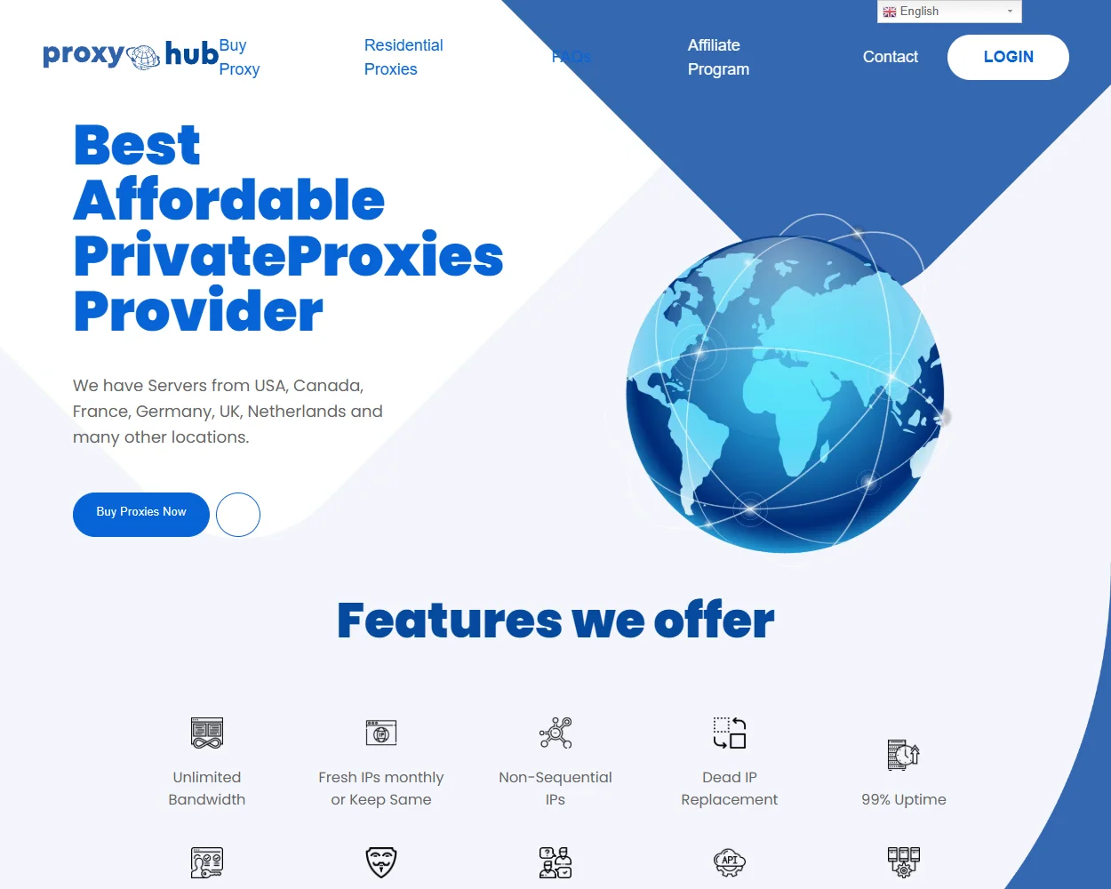Proxy Hub features