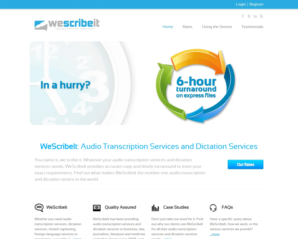 WeScribeIt features