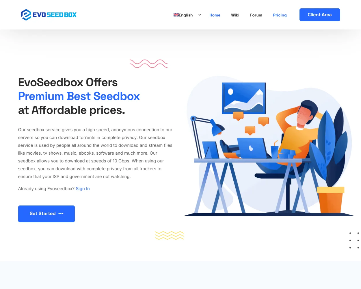 Evo Seedbox features