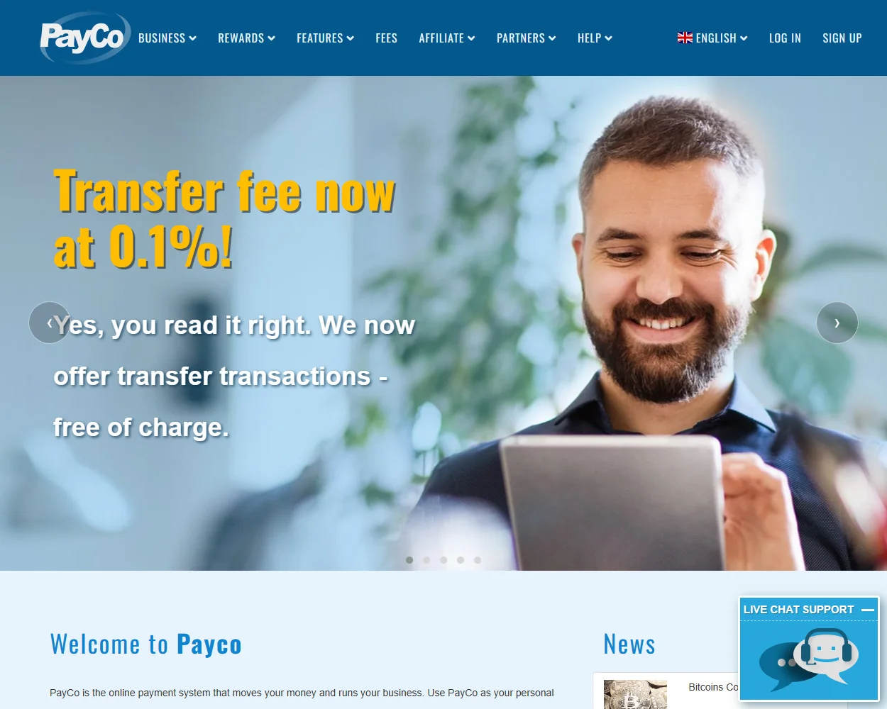 Pay.co features