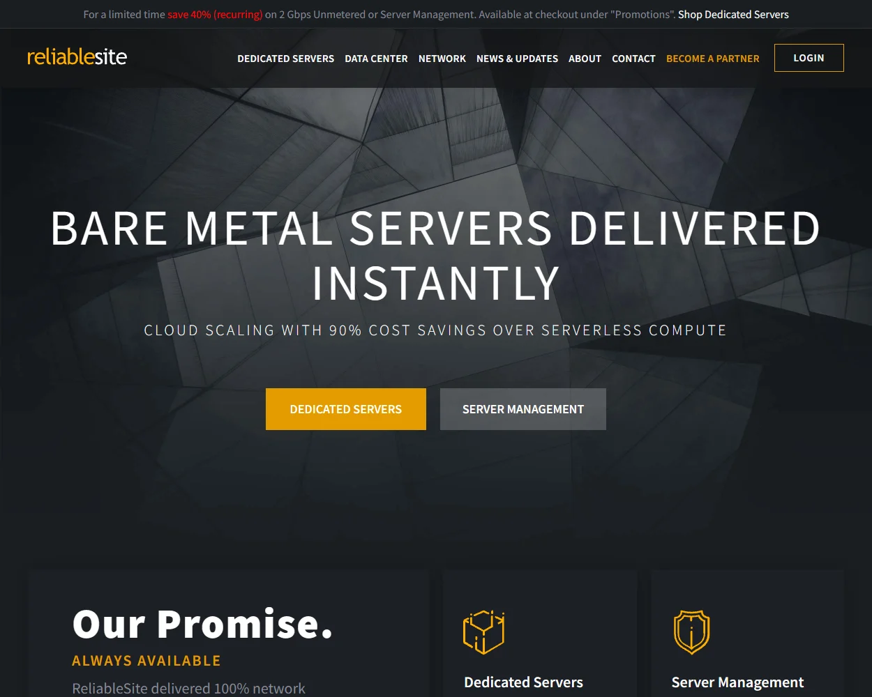 ReliableSite features