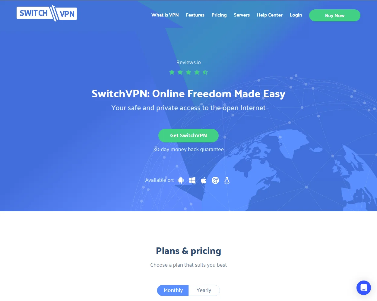 SwitchVPN features