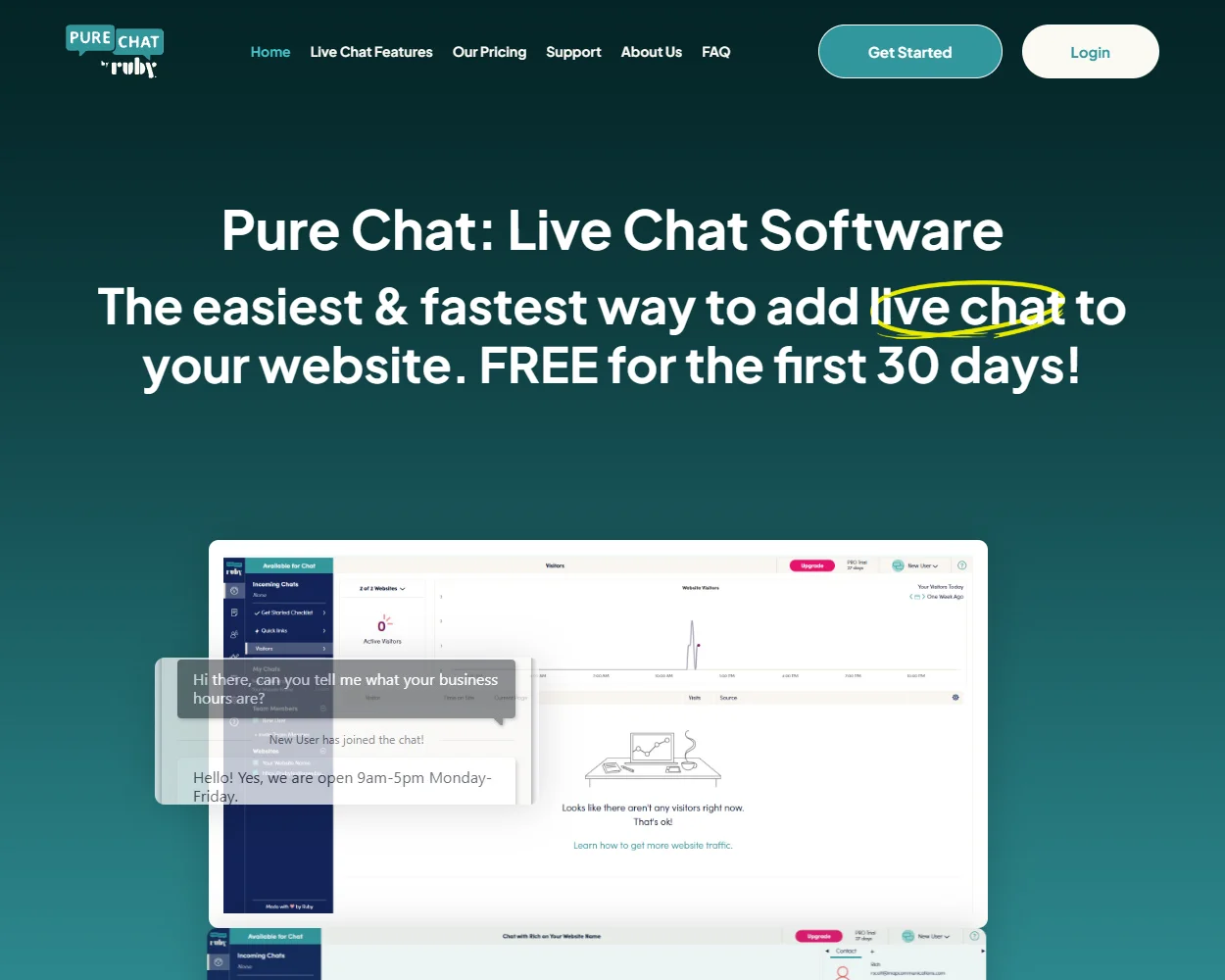 Pure Chat features