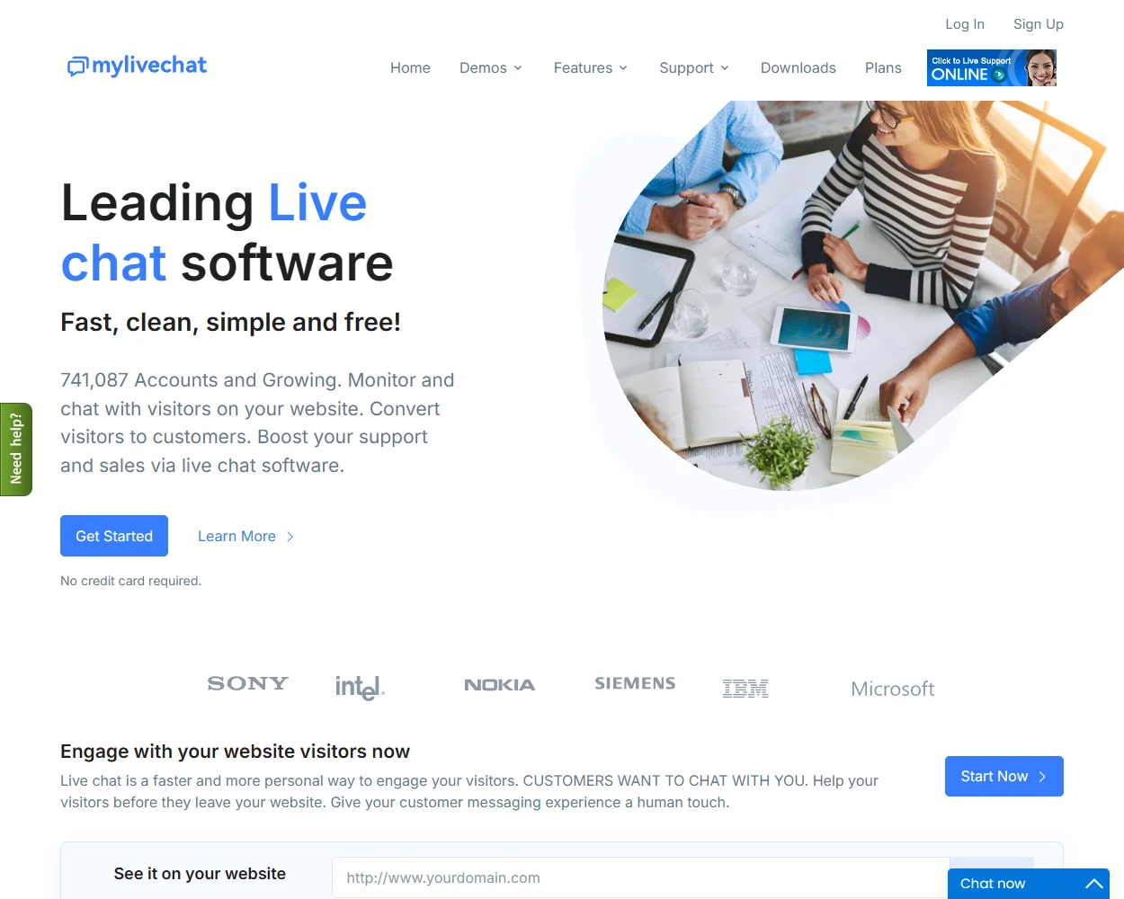 MyLiveChat features