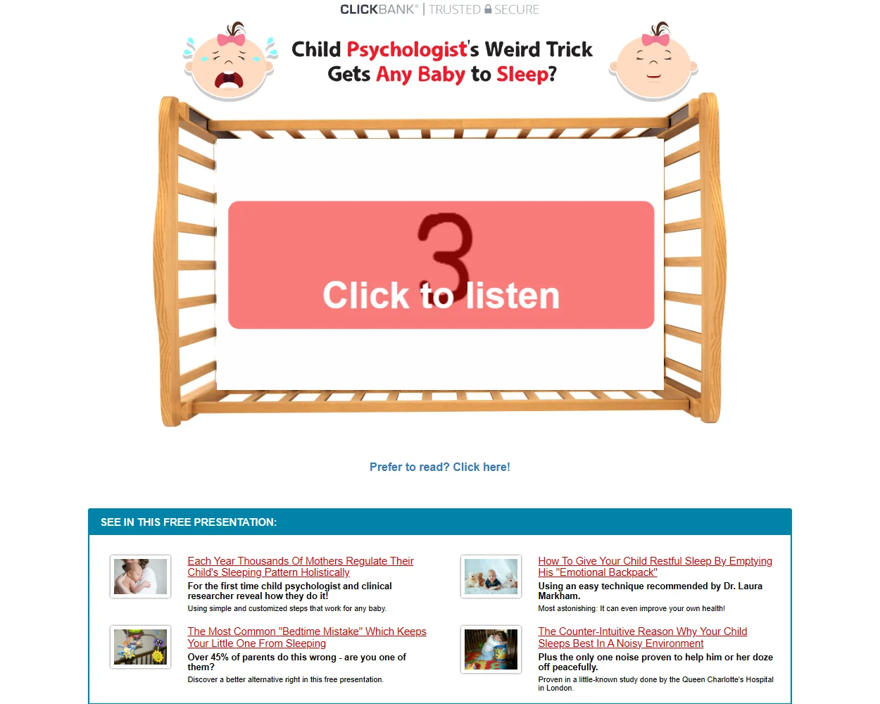 Baby Sleep Miracle features