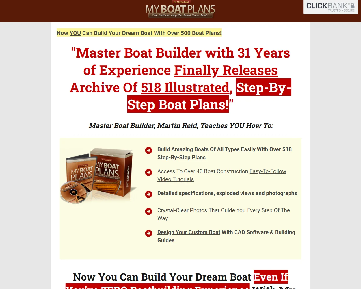 MyBoatPlans features