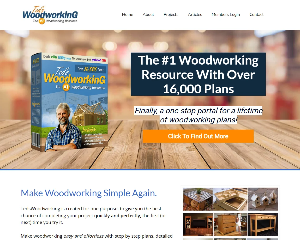Teds Woodworking features