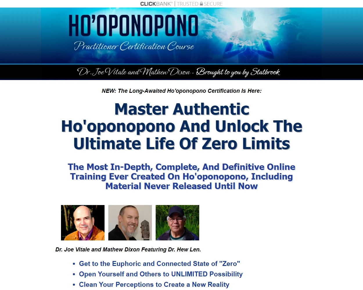 Joe Vitale Certified features