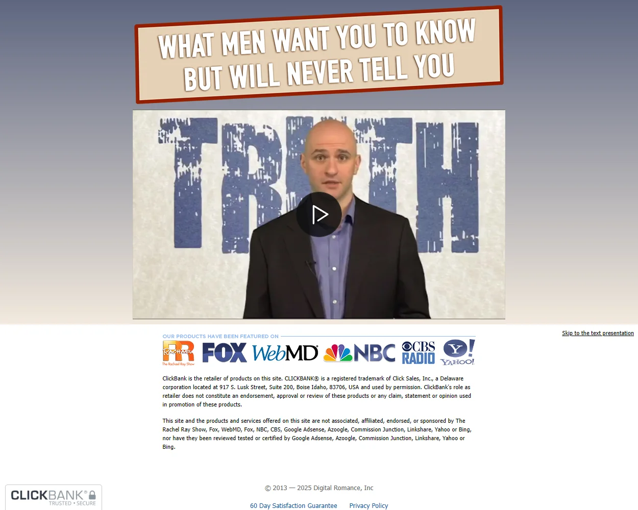 WhyHeLies.com features