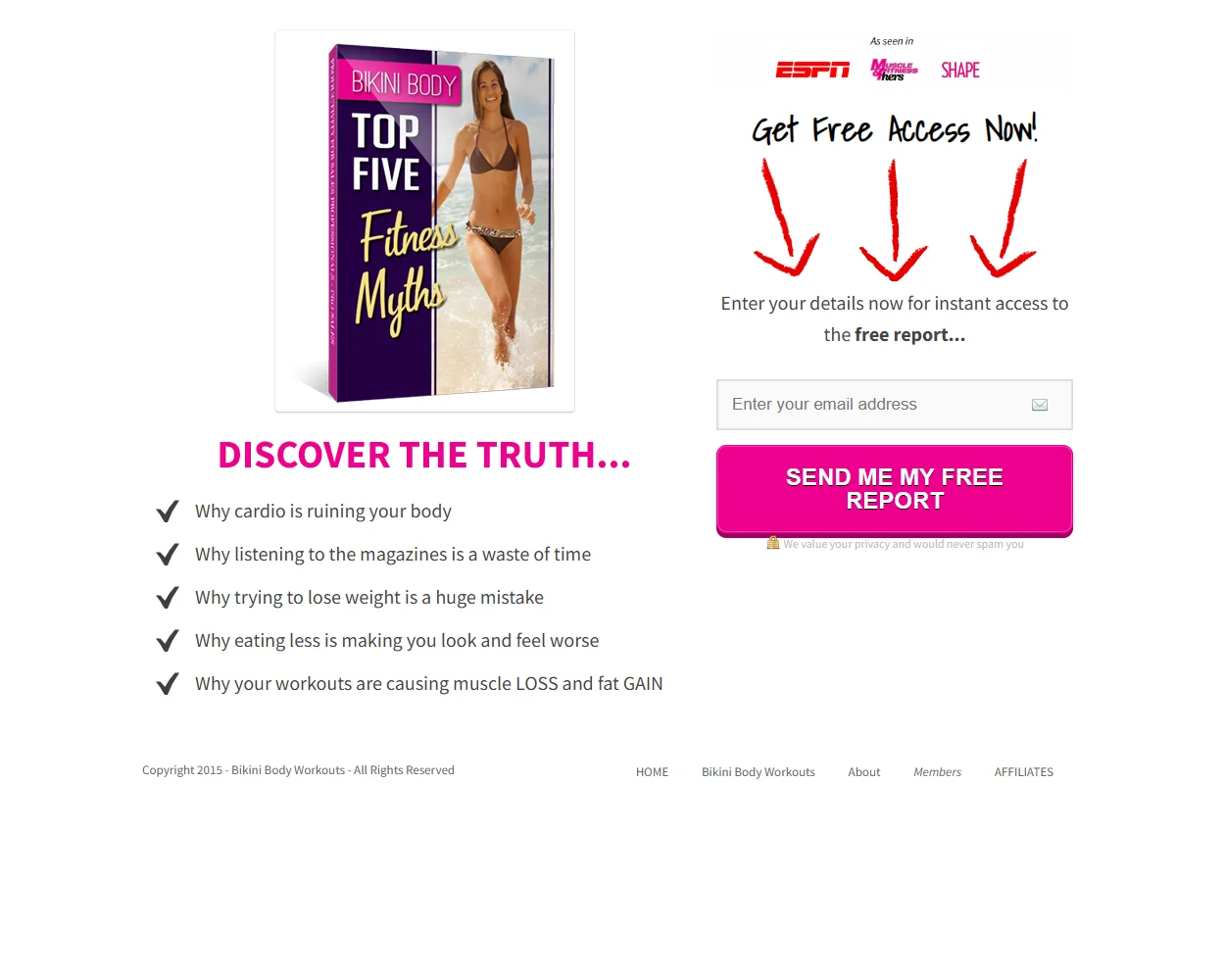 Bikini Body Workouts features