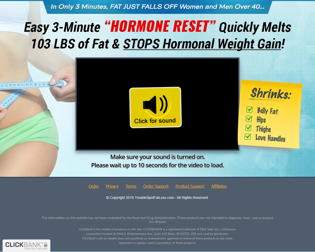 Troubles Pot Fat Loss features