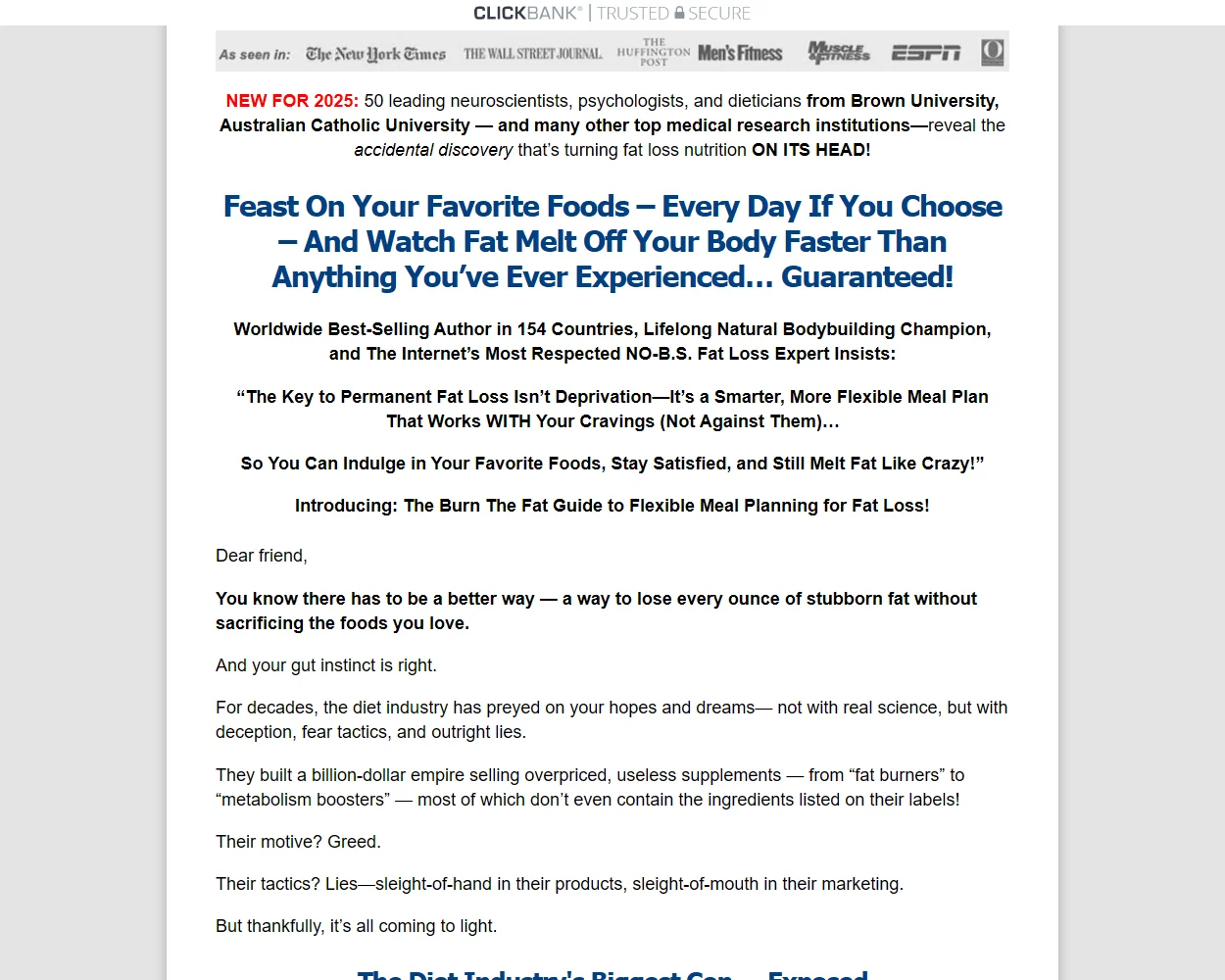 BurnTheFat.com features