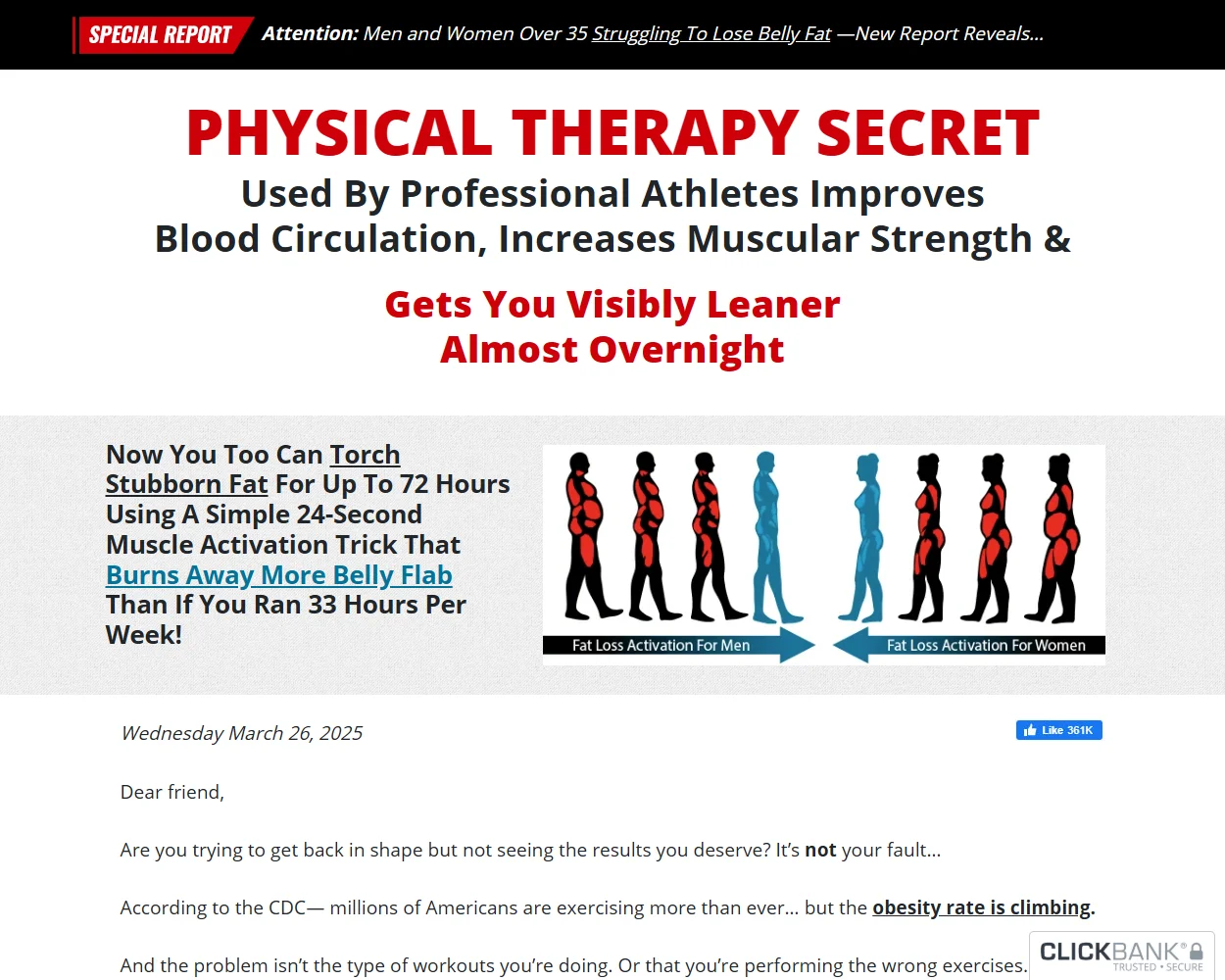 Fat Loss Activation features