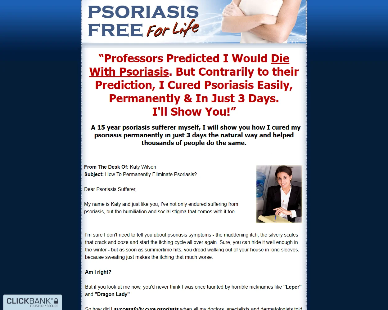 Psoriasis Remedy For Life features